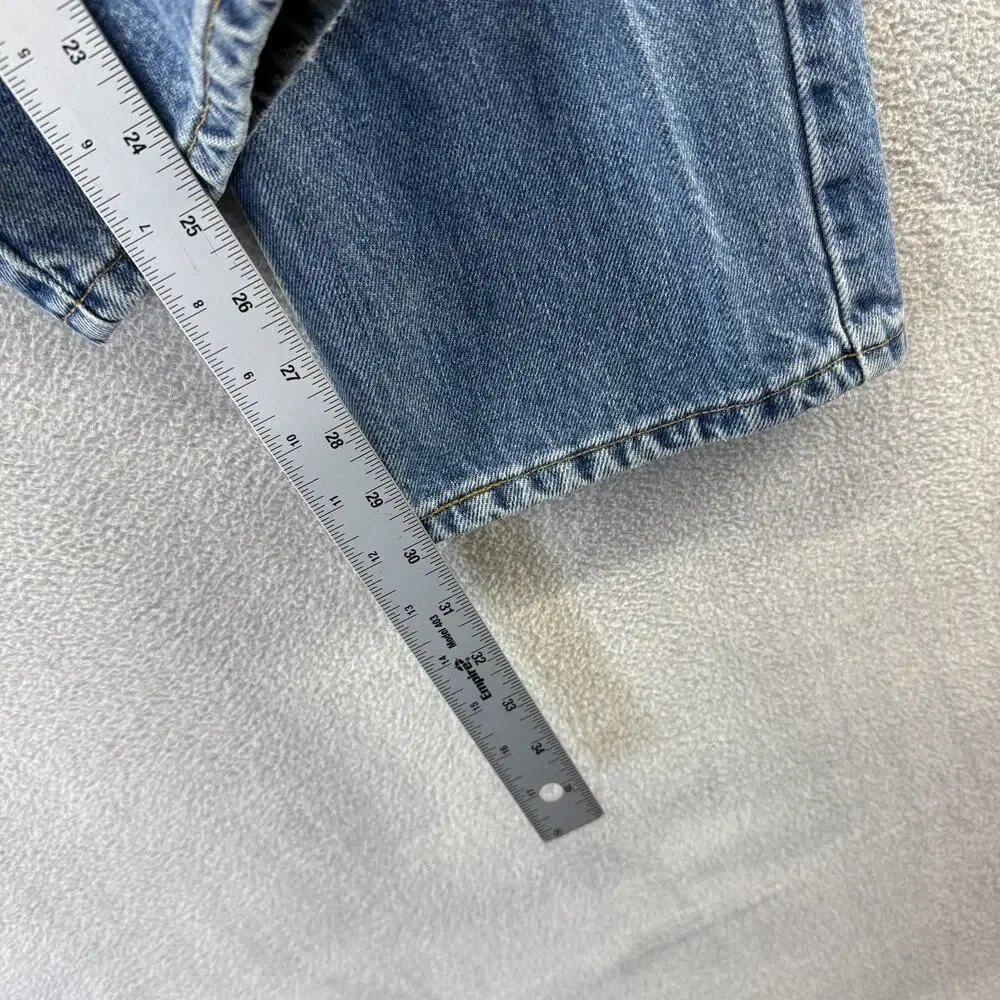 Vintage Levis Jeans Men's 32x30 Fits 30x30 Blue 505 Canada 90s Straight Faded